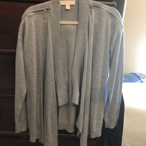 micheal kora grey cardigan